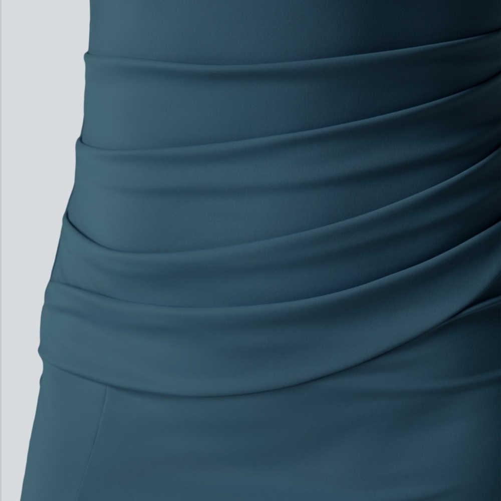 Halara Square Neck Backless Corset
Ruched Split Bodycon Midi Dress - Picture 5 of 11